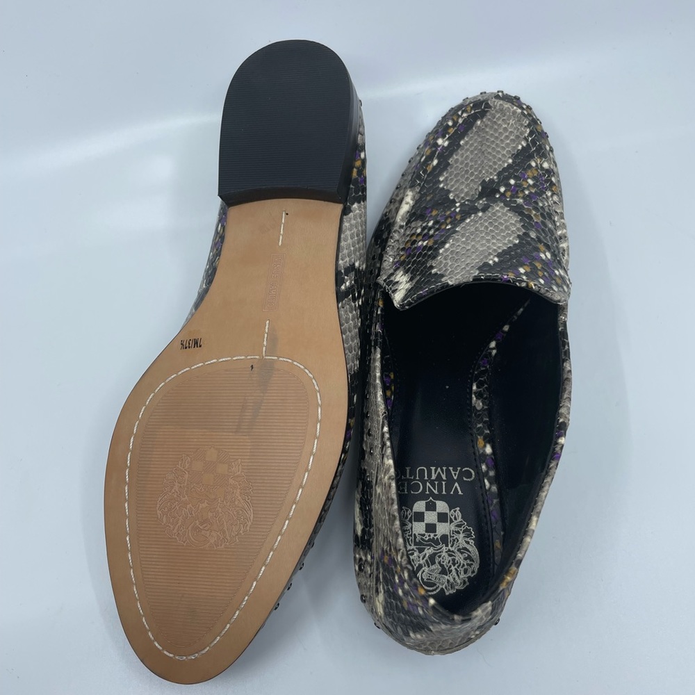 Vince Camuto Snake Skin Pattern Loafers